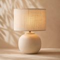 Linen Shade Ceramic Table Lamp